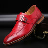 chaussure homme croco rouge