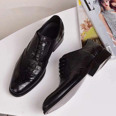 chaussure marque crocodile noir