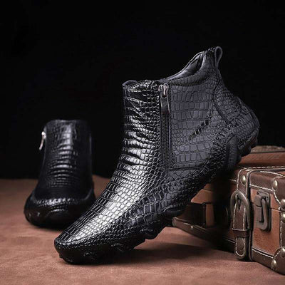 chaussures homme crocodile cuir modèle