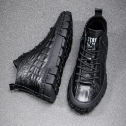 baskets crocodile pour hommes