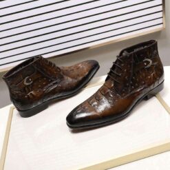 bottine crocodile homme