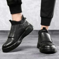 bottine homme croco imitation