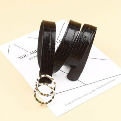 ceinture crocodile femme boucle