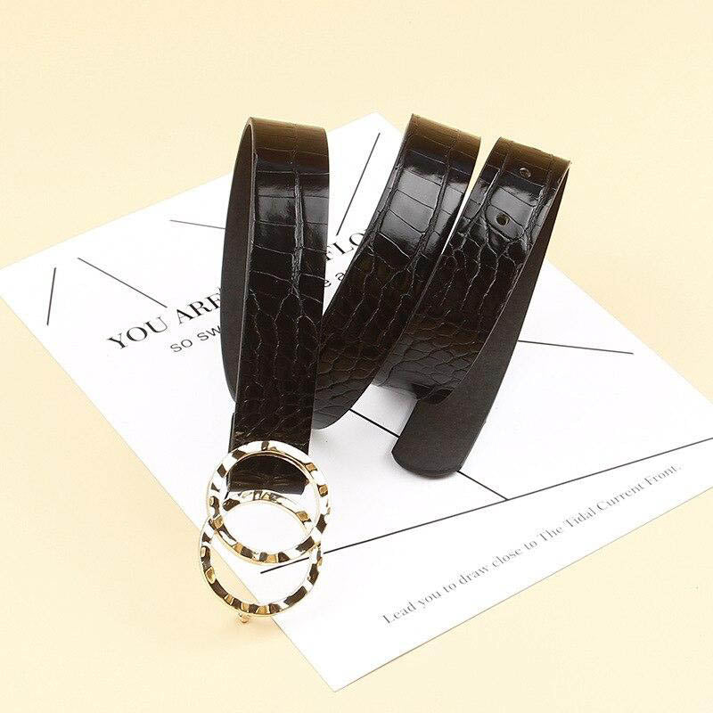 ceinture crocodile femme boucle