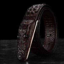 ceinture cuir crocodile