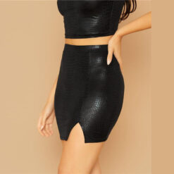 jupe avec effet croco