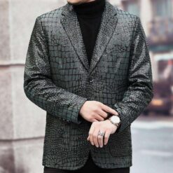 modele veste cuir homme crocodile