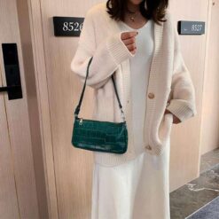 petit sac à main croco vert