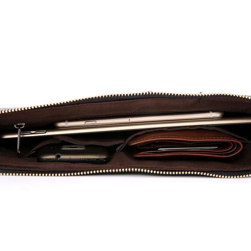 pochette noir croco intérieur