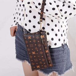 portefeuille femme imitation croco