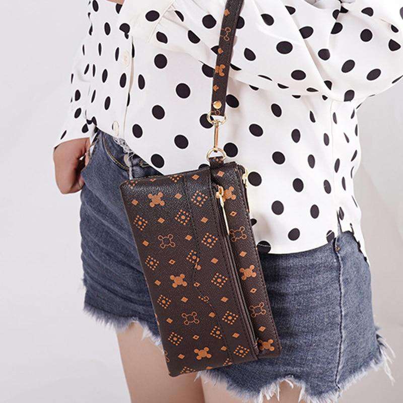 portefeuille femme imitation croco