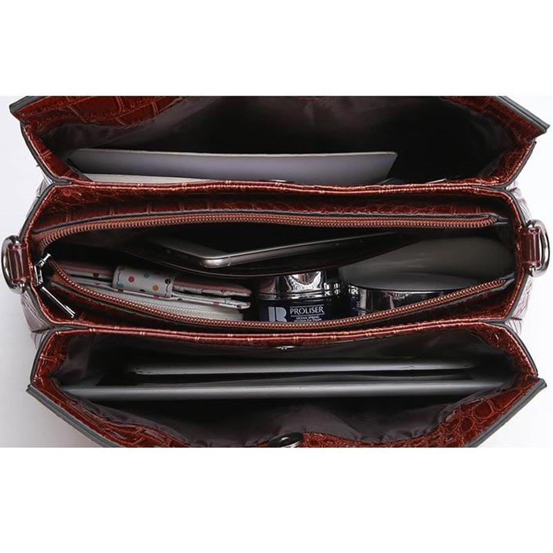 Sac à Main Cuir Façon Croco – Image 5