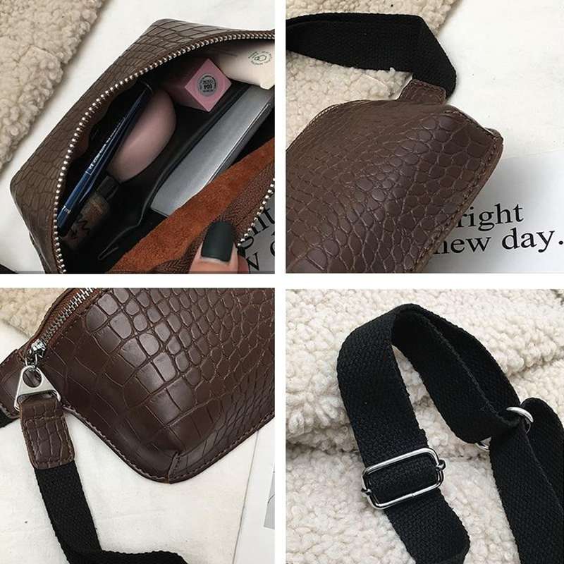 sac bandoulière femme croco intérieur