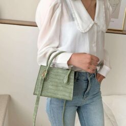 sac croco vert