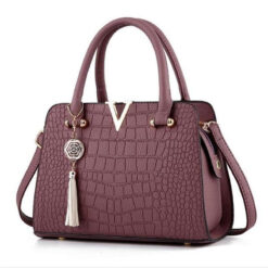 sac de jour croco violet