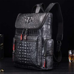 sac à dos effet croco