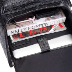 sac à dos effet croco intérieur