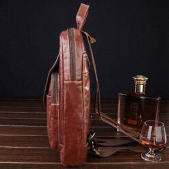 sac à dos effet crocodile profil