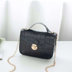 sac femme croco noir