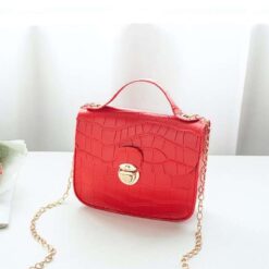 sac femme croco rouge