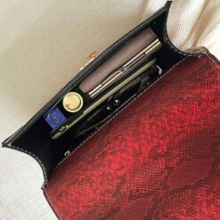 sac motif crocodile intérieur