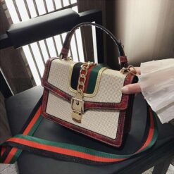 sac motif crocodile rouge femme