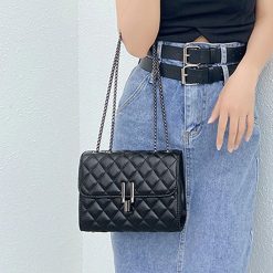 petit sac croco noir