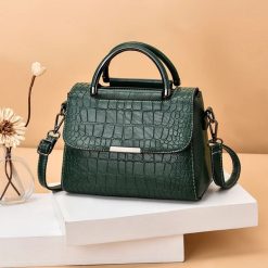 sac à main alligator vert