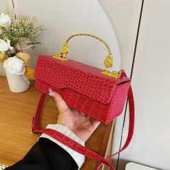 sac alligator rouge