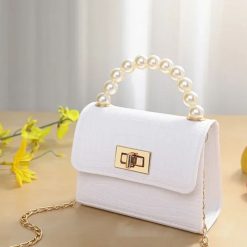 sac baguette crocodile blanc