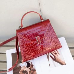 sac bandoulière cuir alligator