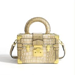 sac carré alligator