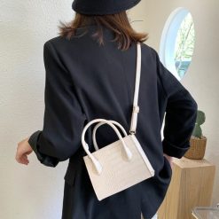 sac croco beige