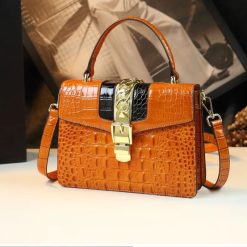sac croco orange