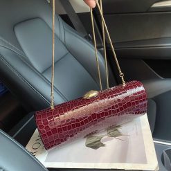 sac crocodile bordeaux