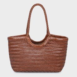 sac crocodile cuir marron