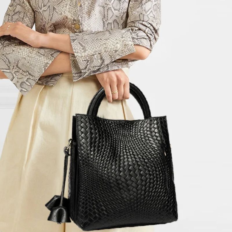 sac crocodile cuir noir